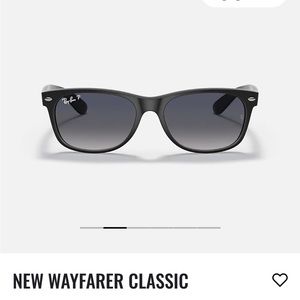 Rayban New Wayfarer Polarized Sunglasses - Matte Black
